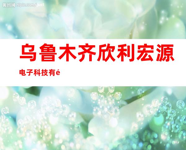 乌鲁木齐欣利宏源电子科技有限公司